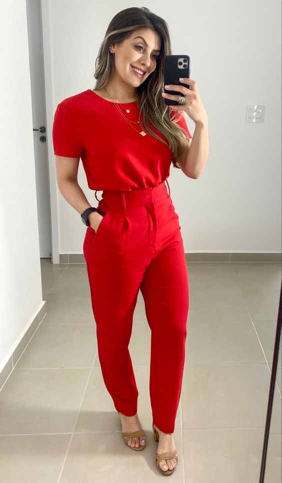 Monochrome Red Outfit